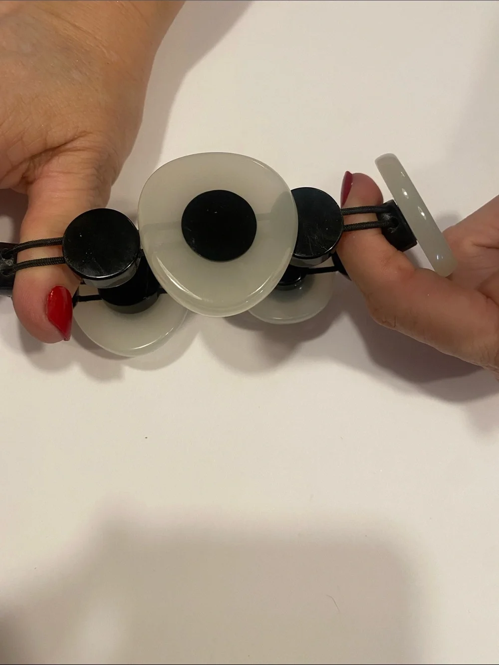 Black and White Fashion Smart Bracelet - Brand Unknown(stretch bracelet modern)
